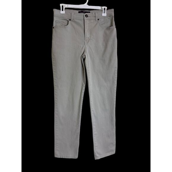 Gloria Vanderbilt Women's Size 10 Average Beige Cotton Jeans - Picture 1 of 8